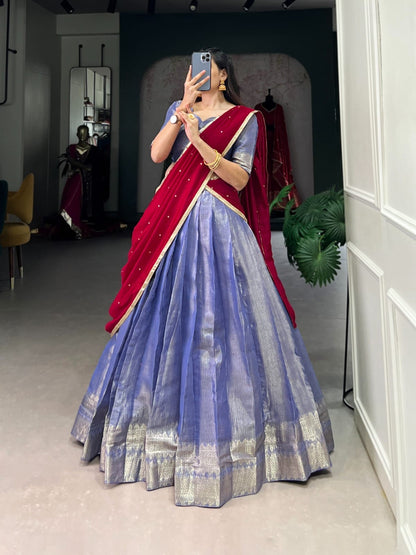 Kesariyaa Zari Lehenga