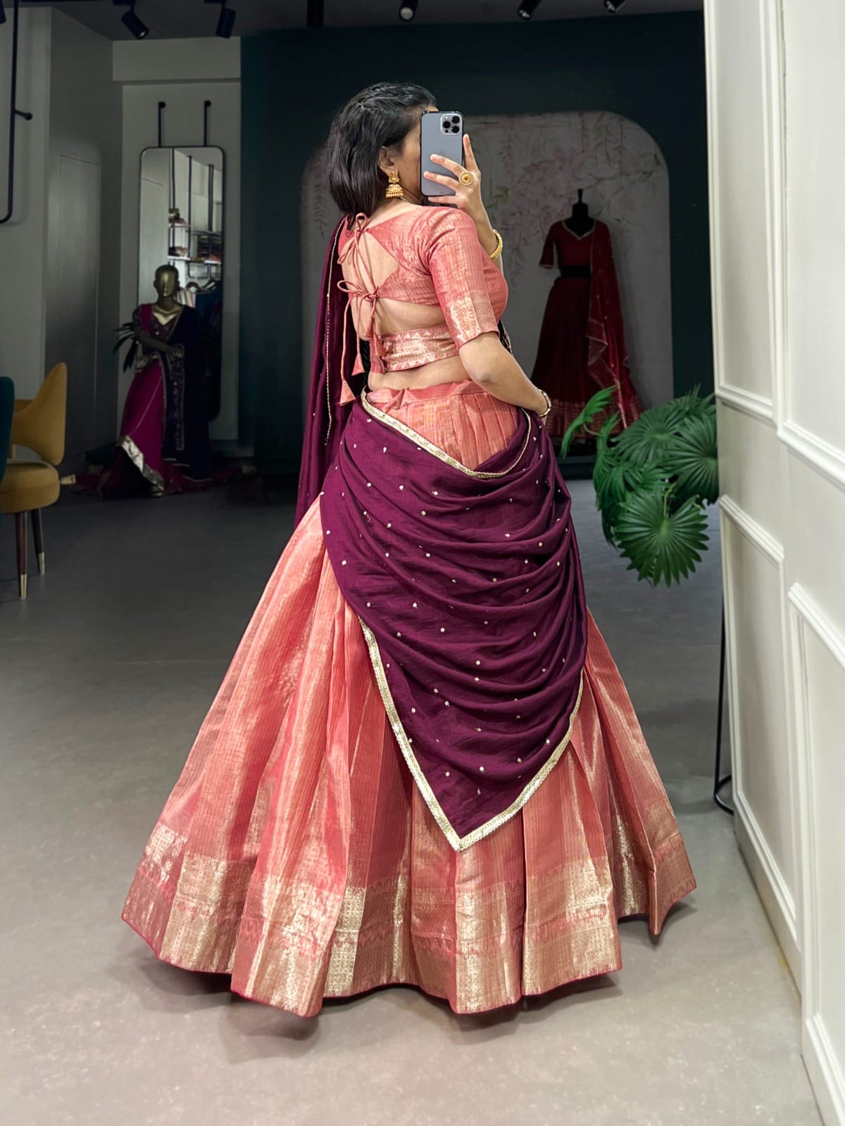 Kesariyaa Zari Lehenga