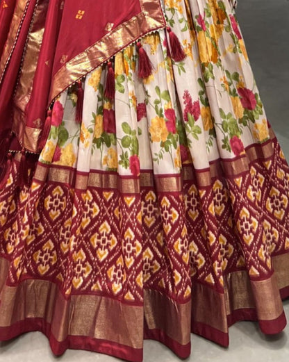 Floral Patola Lehenga