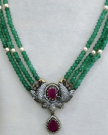Victorian Pendant baati maala set