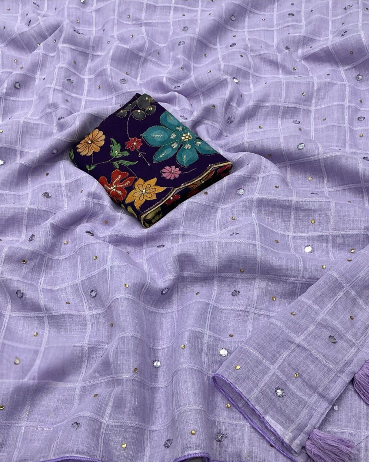 Amrita Lilac Saree