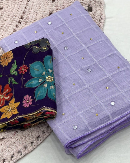 Amrita Lilac Saree