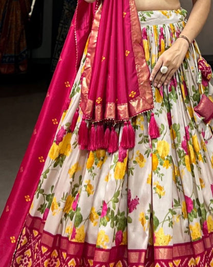 Floral Patola Lehenga